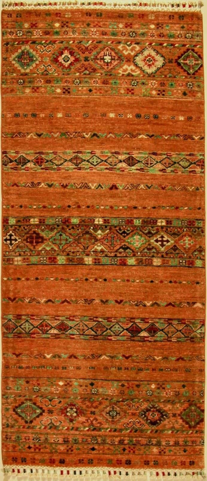 AFGÁN SHIRVAN SHAWL KÉZI CSOMÓZÁSÚ GYAPJÚ SZŐNYEG