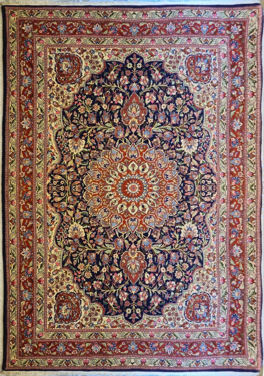 IRANIAN GHIASABAD HANDMADE WOOL CARPET