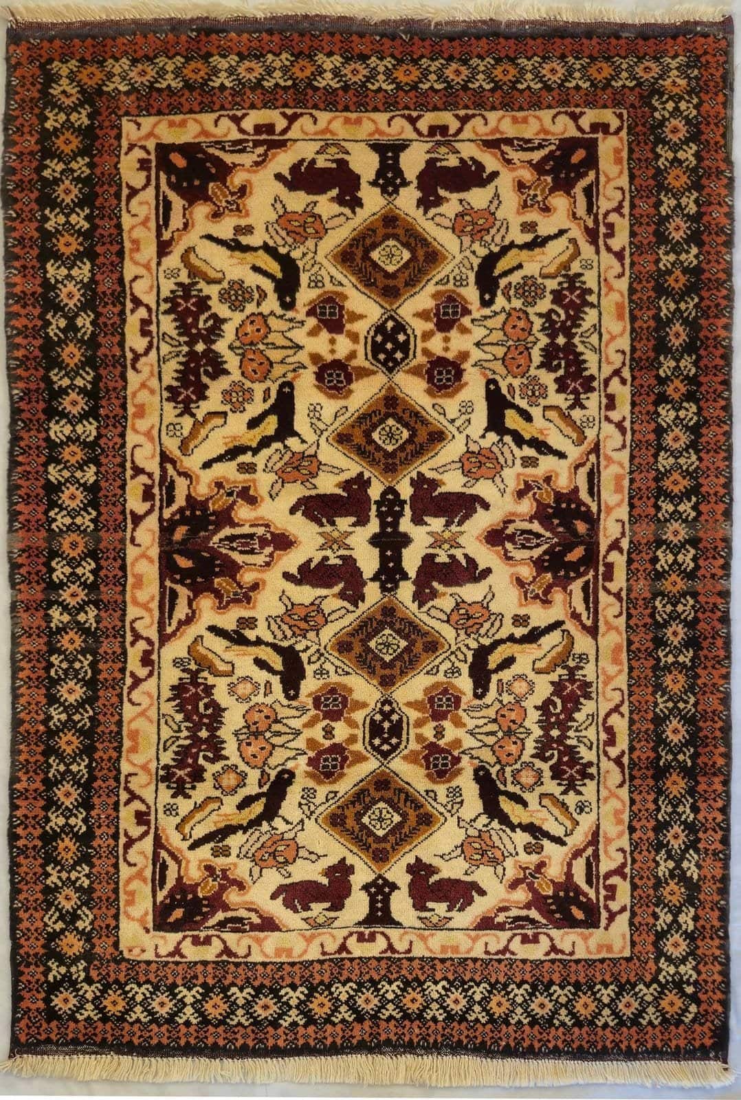 IRANIAN BALOUCH HANDMADE WOOL CARPET