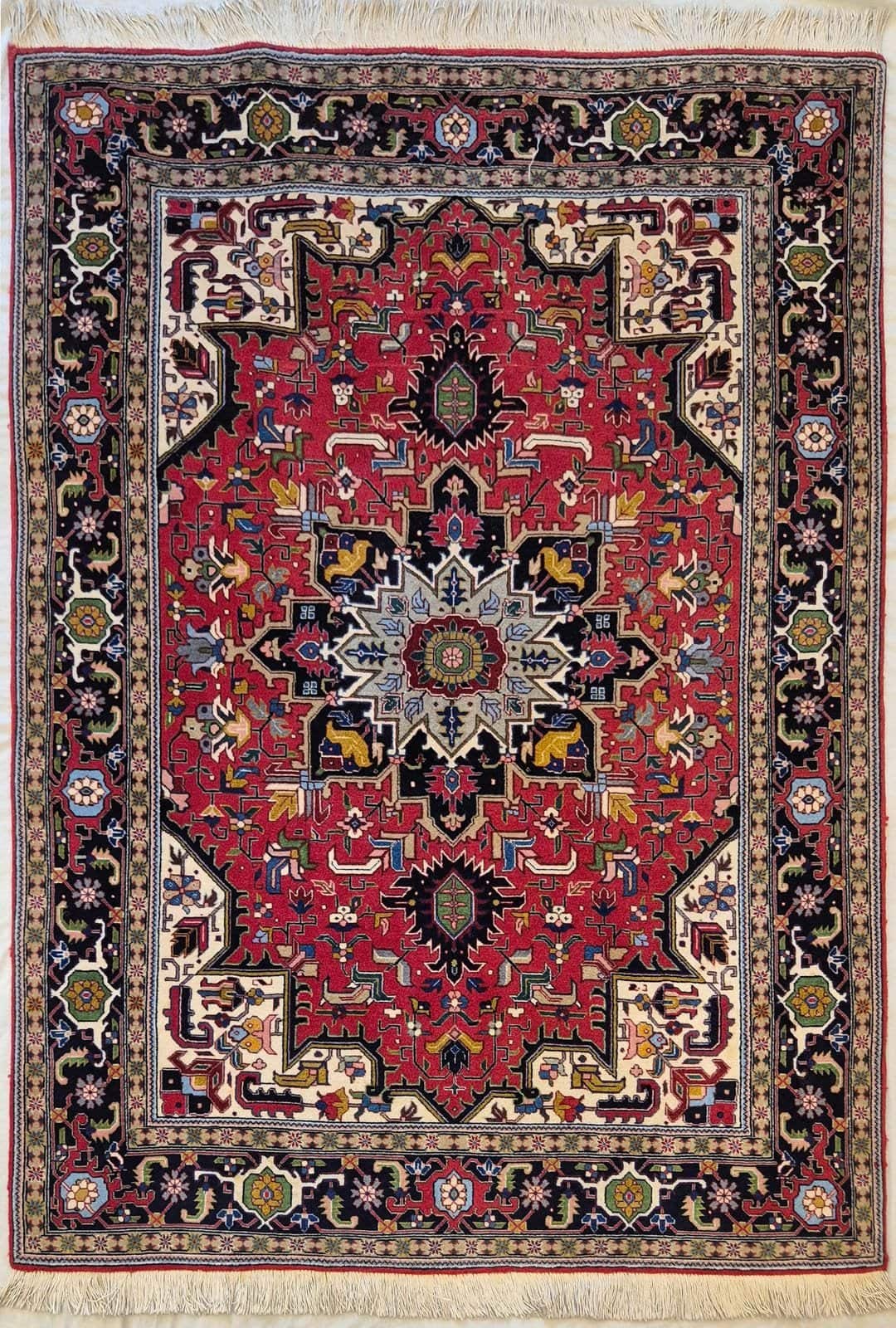 IRANIAN TABRIZ 50-RAJ HANDMADE WOOL CARPET
