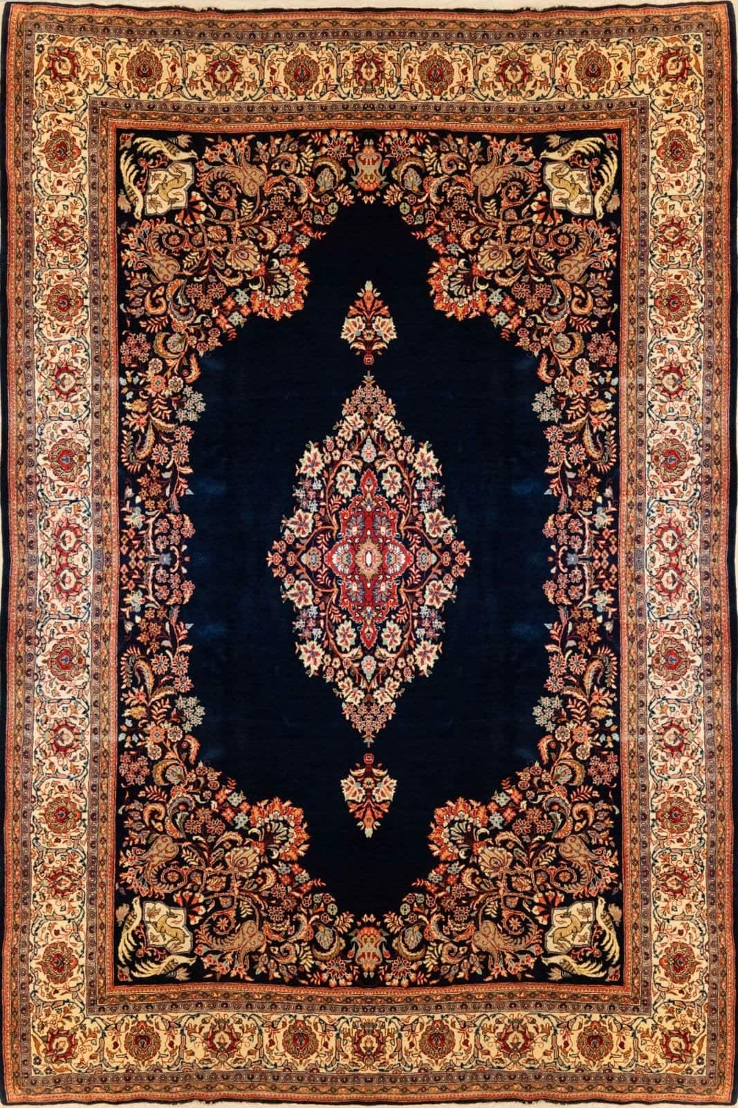 IRANIAN SAROUGH HANDMADE WOOL CARPET