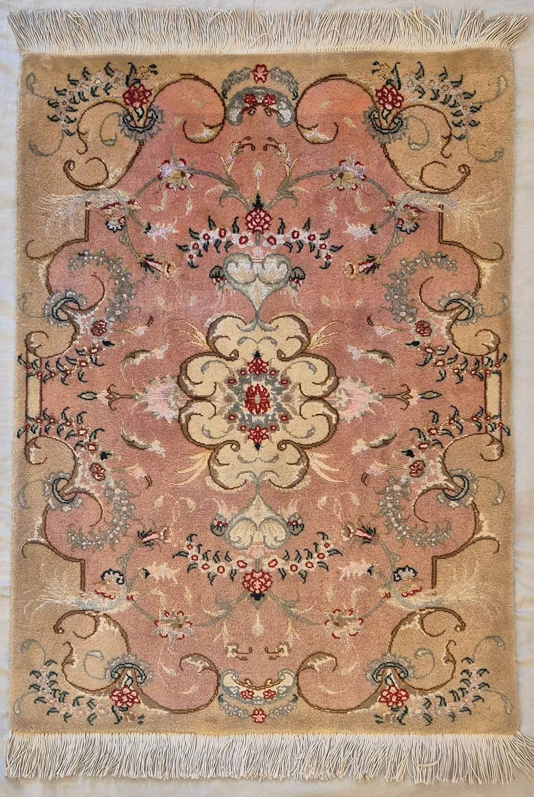 IRANIAN TABRIZ 50-RAJ HANDMADE WOOL CARPET