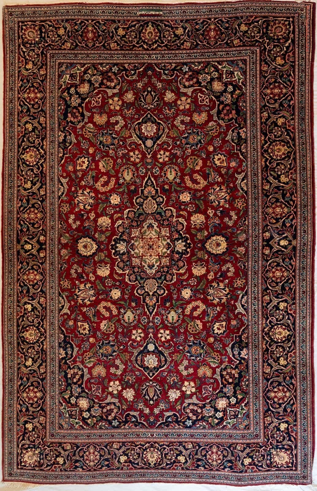 IRANIAN ANTIQUE KASHAN HANDMADE CARPET