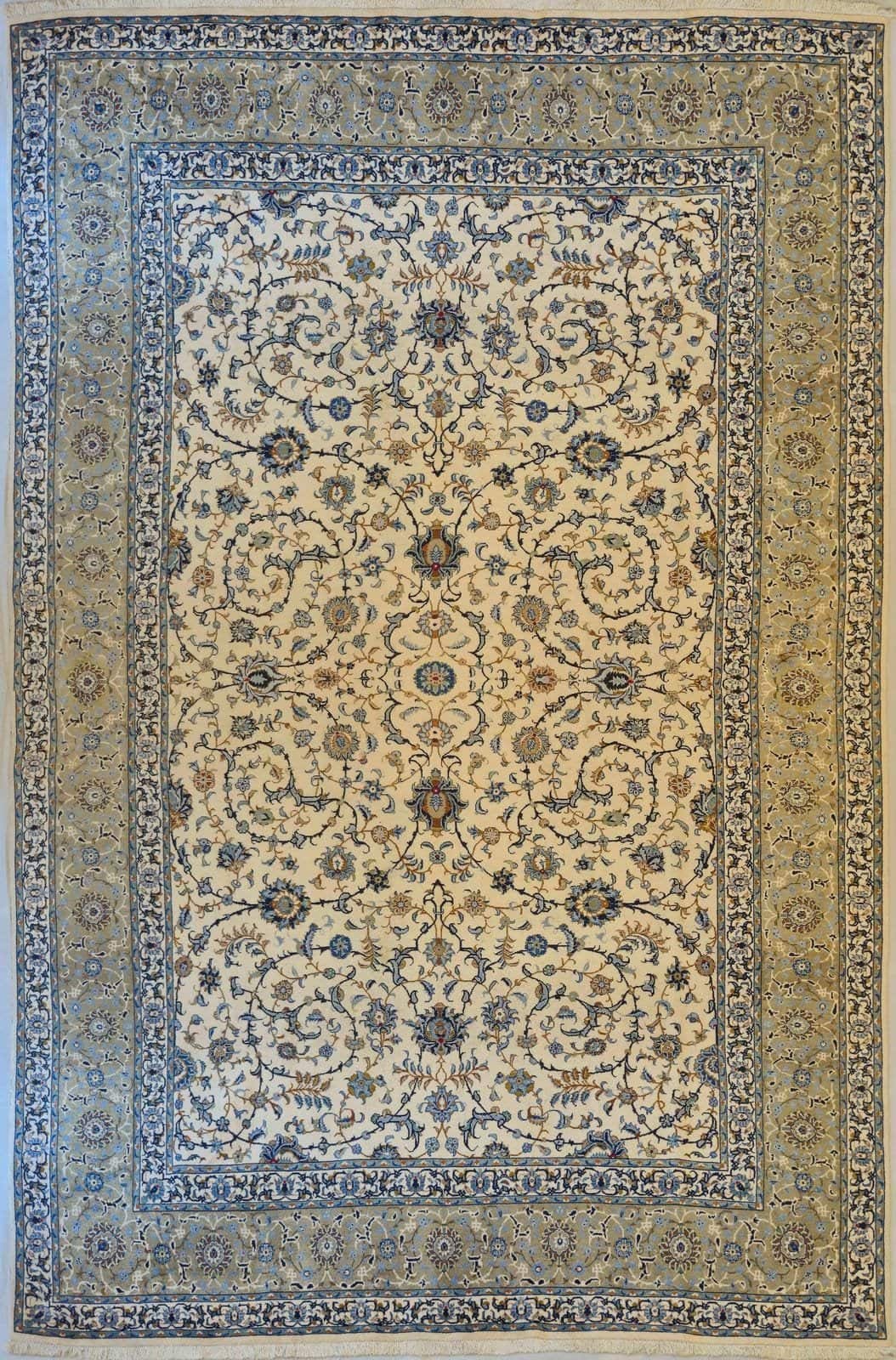IRANIAN KASHAN HANDMADE WOOL CARPET