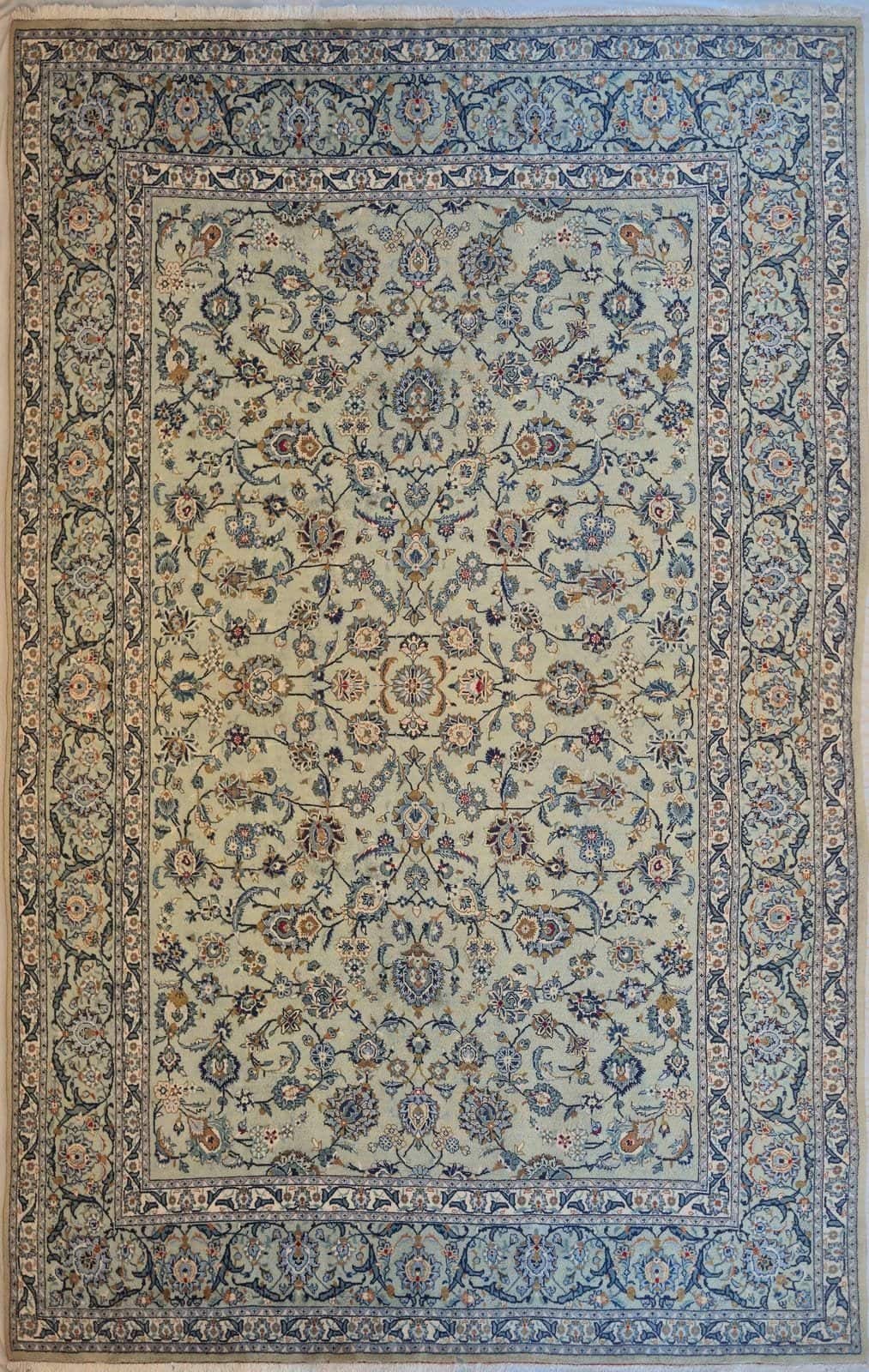 IRANIAN KASHAN HANDMADE WOOL CARPET