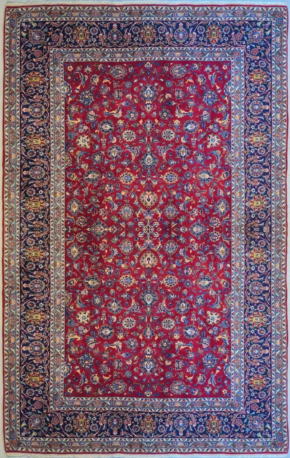 IRANIAN KASHAN HANDMADE WOOL CARPET