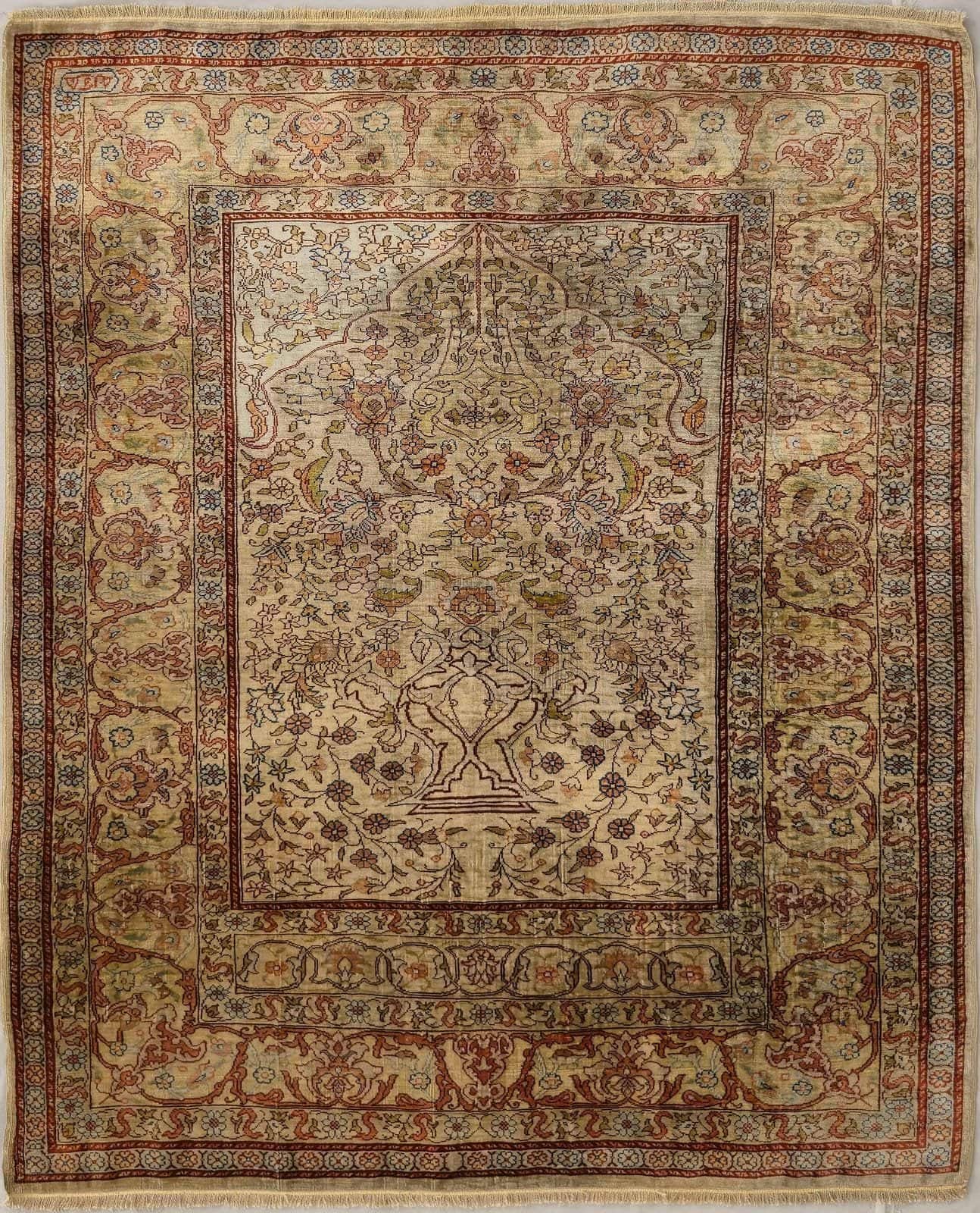 TURKISH HEREKE SILK HANDMADE CARPET