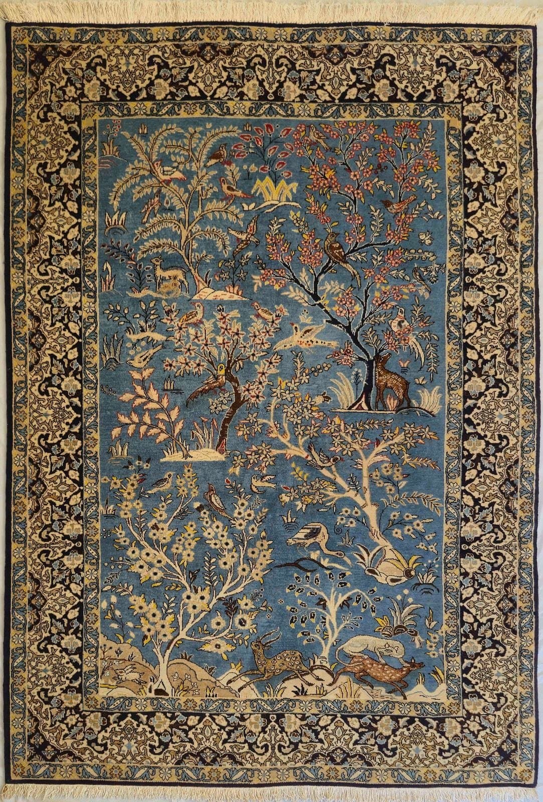IRANIAN QOM HANDMADE CARPET
