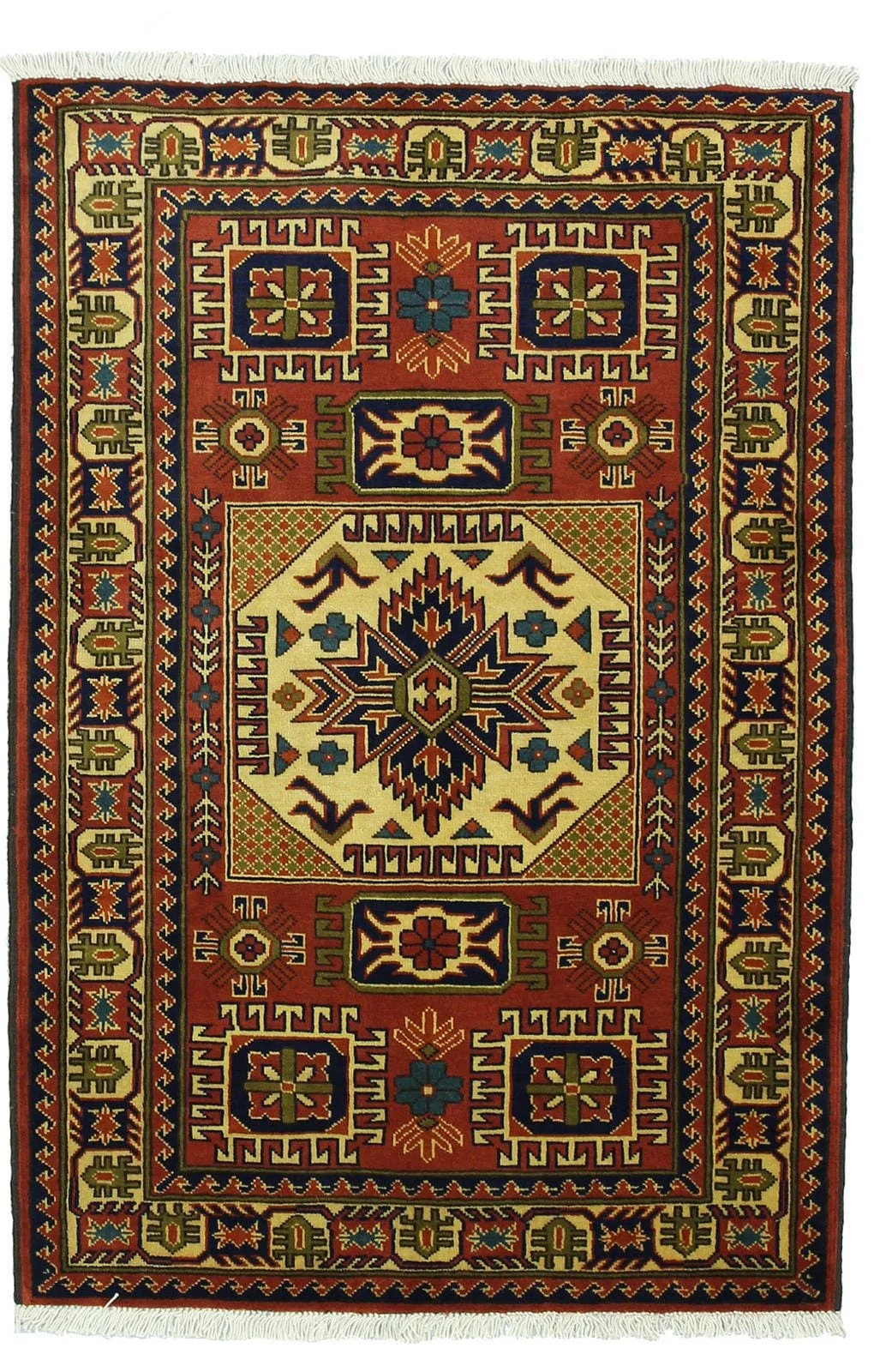 AFGHAN KARGAHI HANDMADE WOOL CARPET