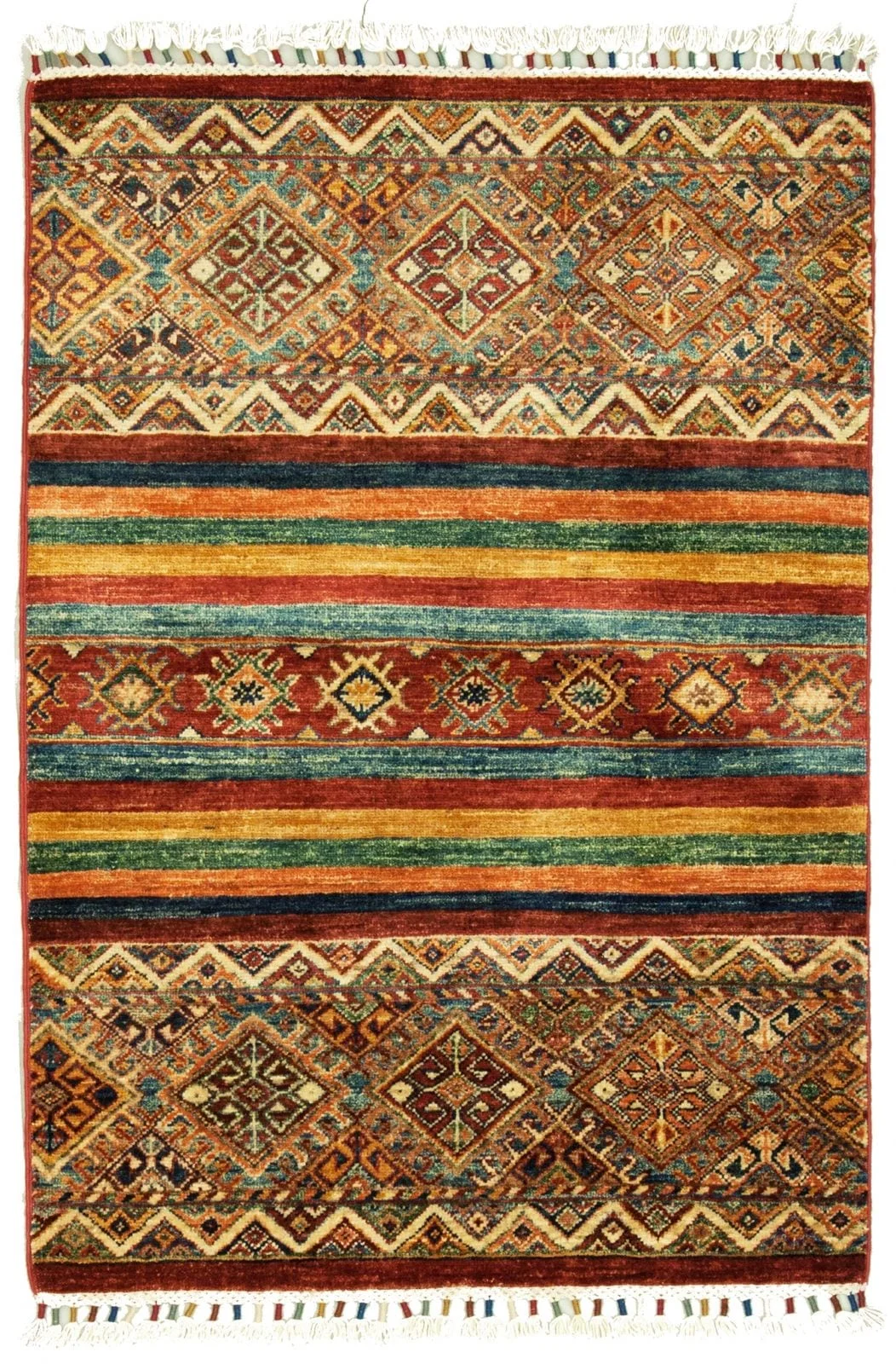 AFGÁN SHIRVAN SHAWL KÉZI CSOMÓZÁSÚ GYAPJÚ SZŐNYEG