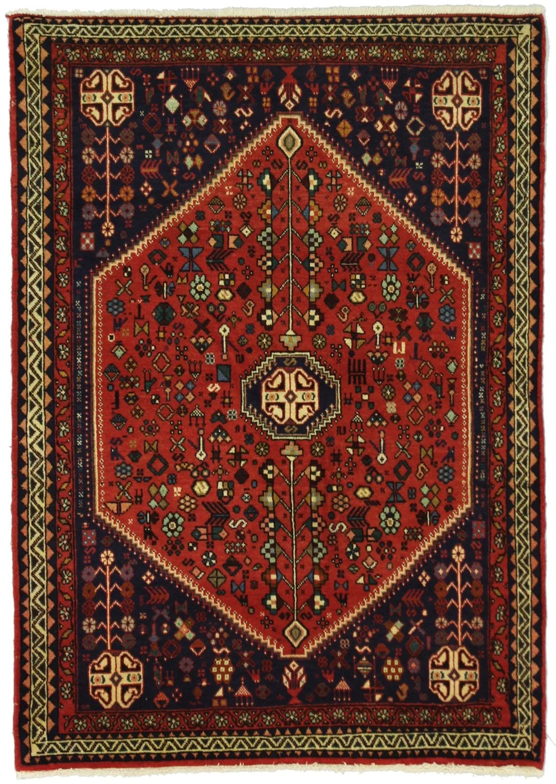 IRANIAN ABADEH HANDMADE WOOL CARPET
