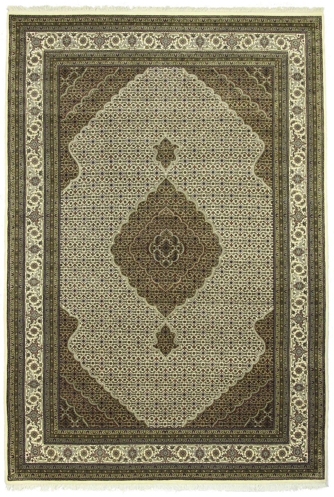 INDIAN TABRIZ MAHI HANDMADE CARPET