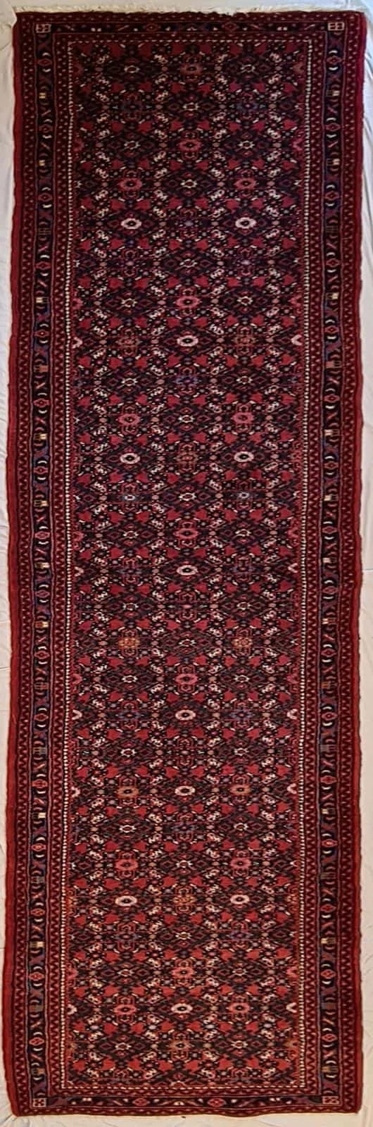 IRANIAN HAMADAN HANDMADE WOOL CARPET