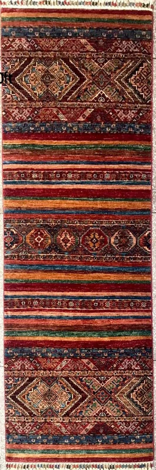 AFGÁN SHIRVAN SHAWL KÉZI CSOMÓZÁSÚ GYAPJÚ SZŐNYEG