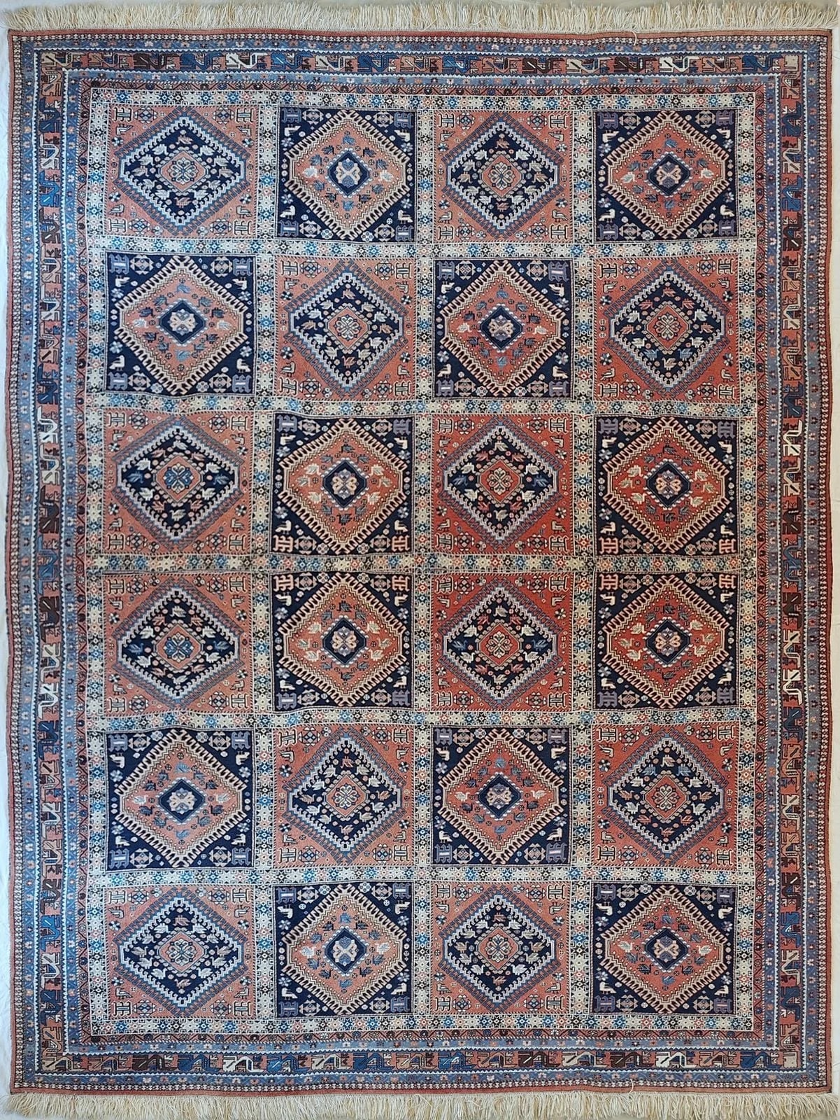 IRANIAN YALAMEH HANDMADE WOOL CARPET