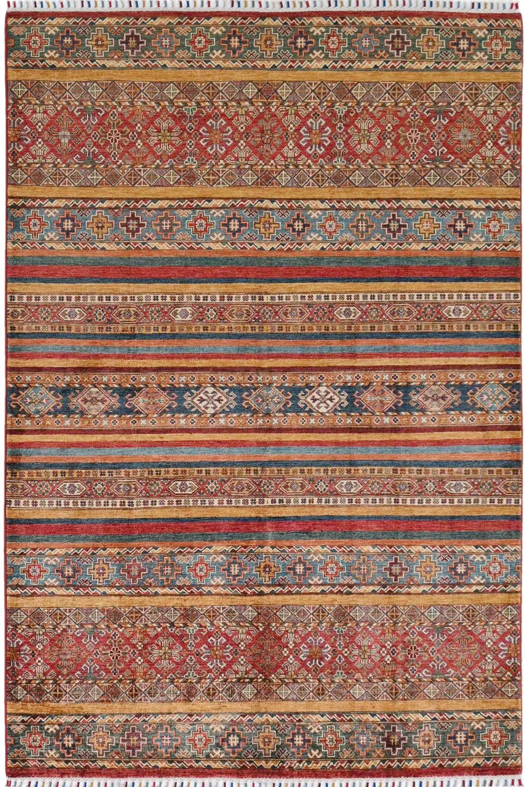 AFGHAN SHIRVAN SHAWL HANDMADE WOOL CARPET