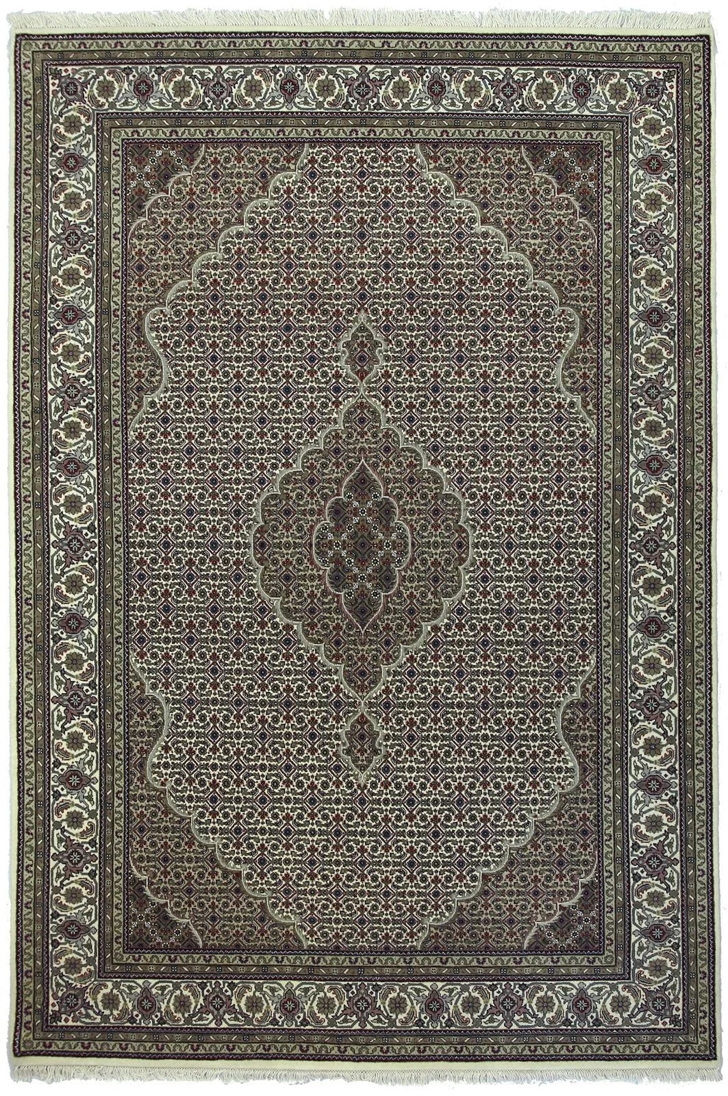 INDIAN TABRIZ HANDMADE WOOL CARPET