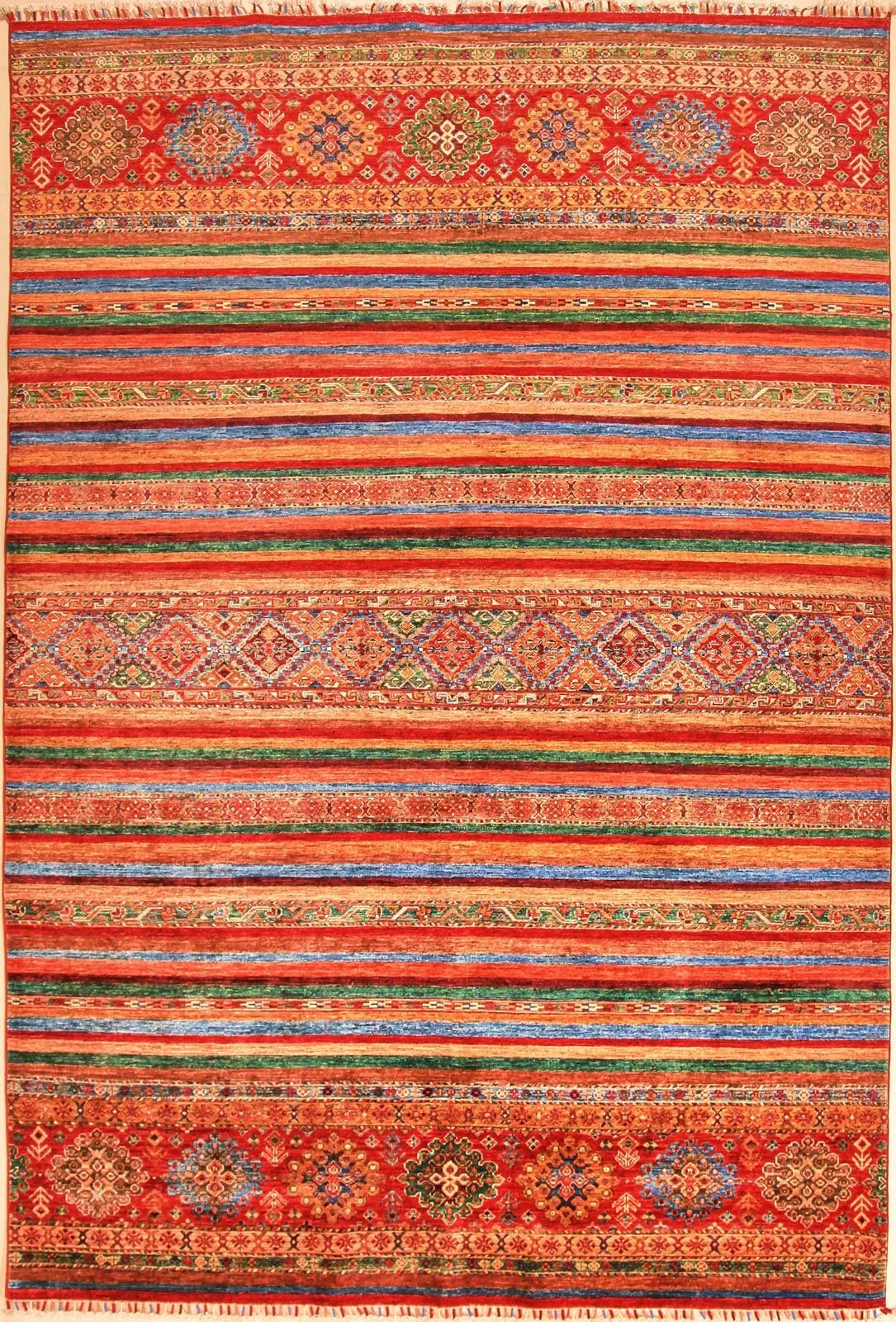 AFGÁN SHIRVAN SHAWL KÉZI CSOMÓZÁSÚ GYAPJÚ SZŐNYEG