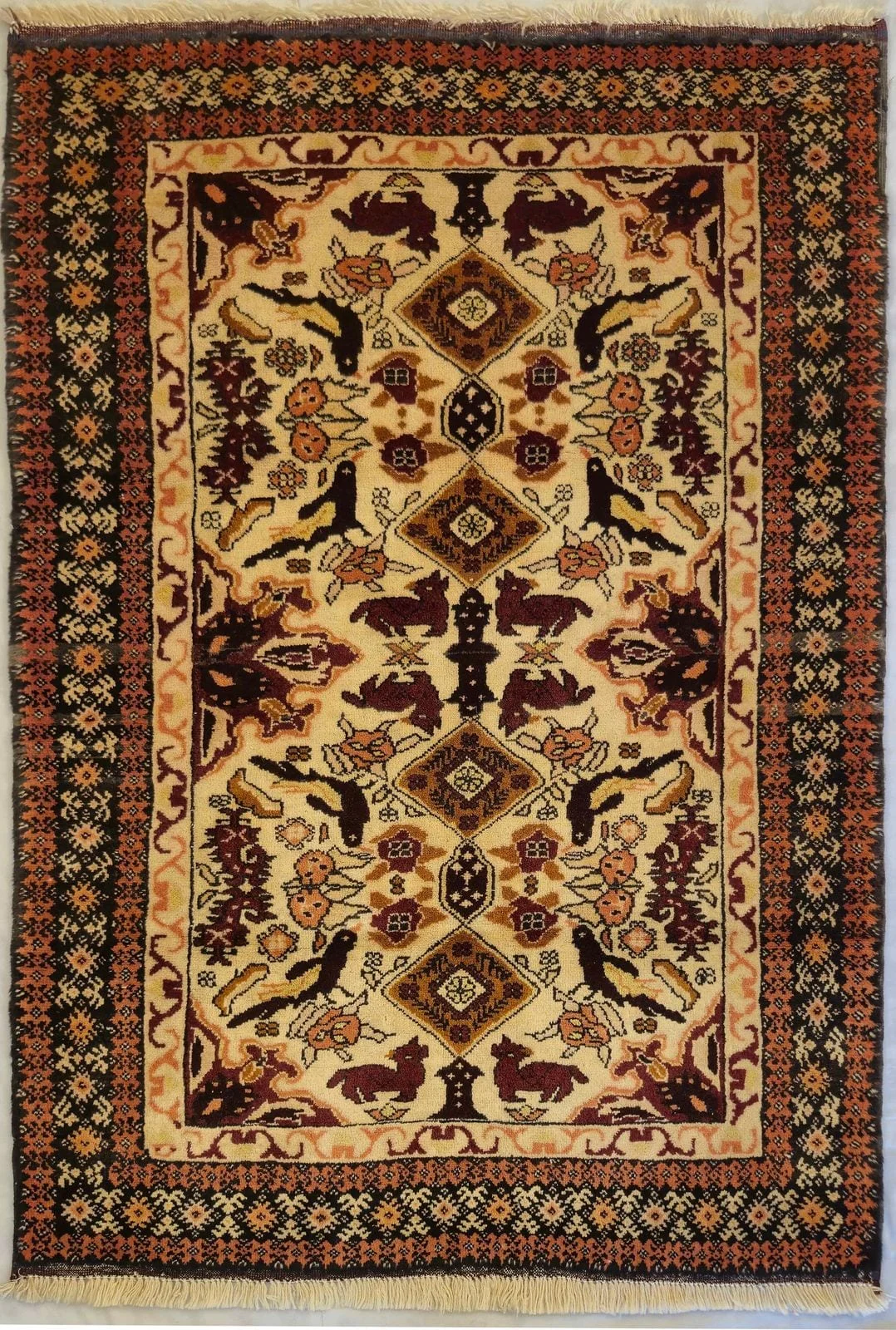IRANIAN BALOUCH HANDMADE WOOL CARPET