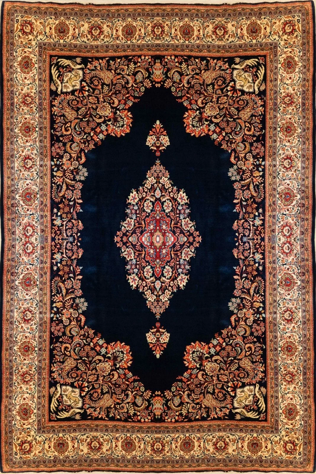 IRANIAN SAROUGH HANDMADE WOOL CARPET