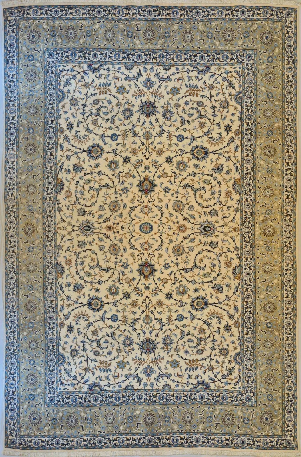 IRANIAN KASHAN HANDMADE WOOL CARPET
