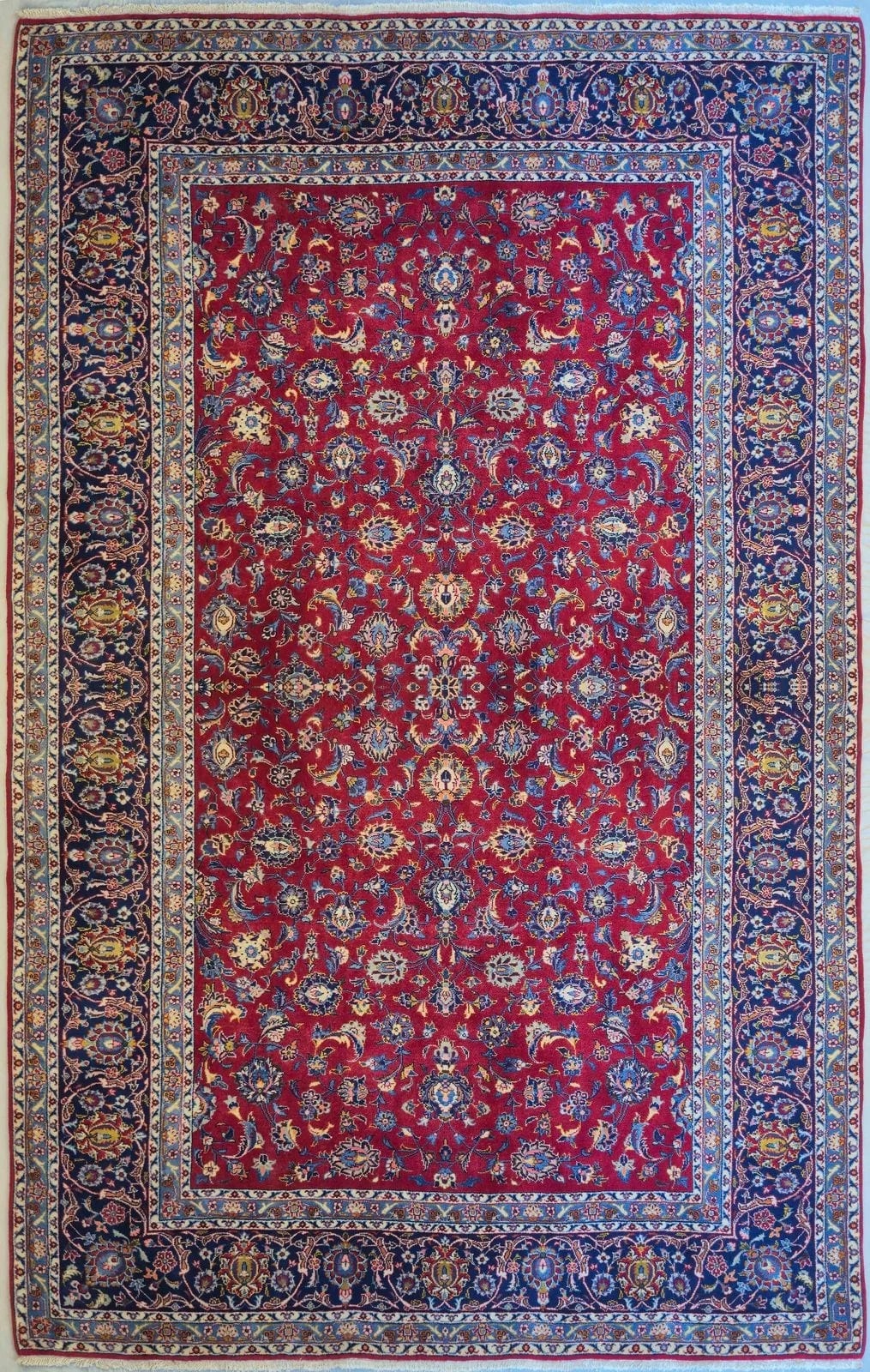 IRANIAN KASHAN HANDMADE WOOL CARPET
