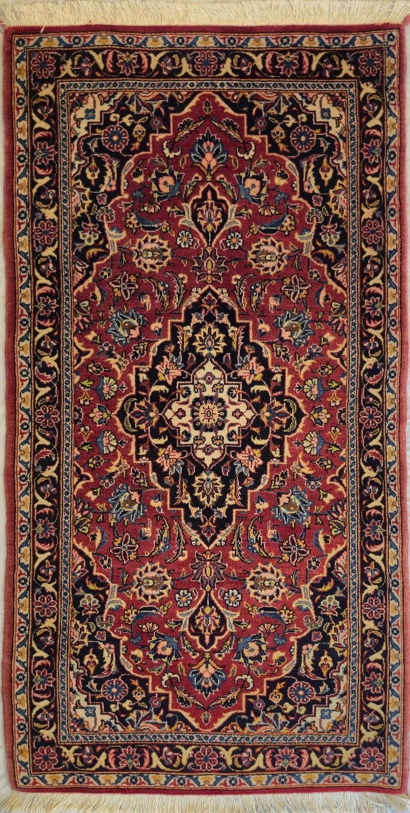 IRANIAN KASHAN HANDMADE WOOL CARPET
