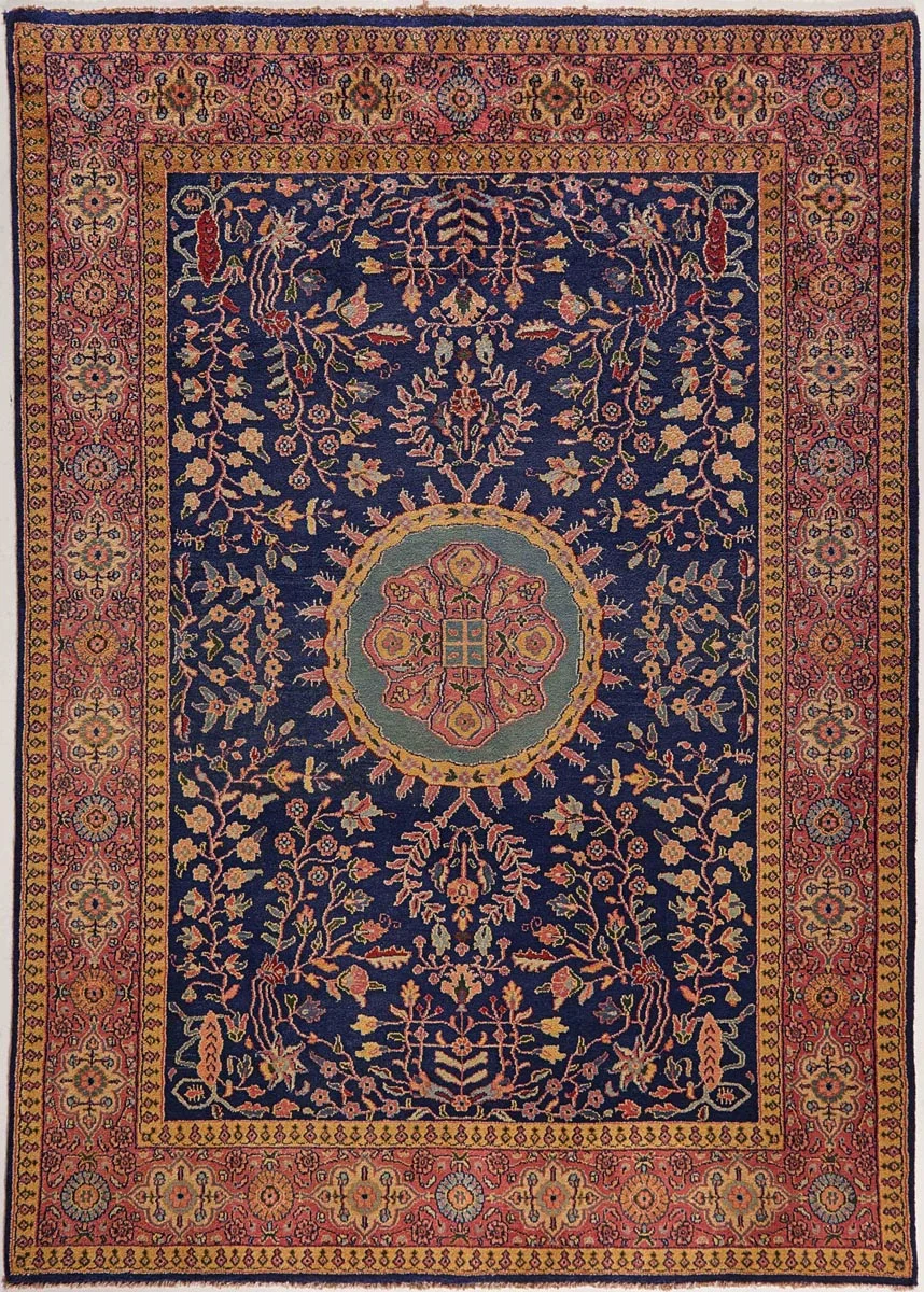 INDIAN SAROUGH MOHAJIRAN HANDMADE WOOL CARPET