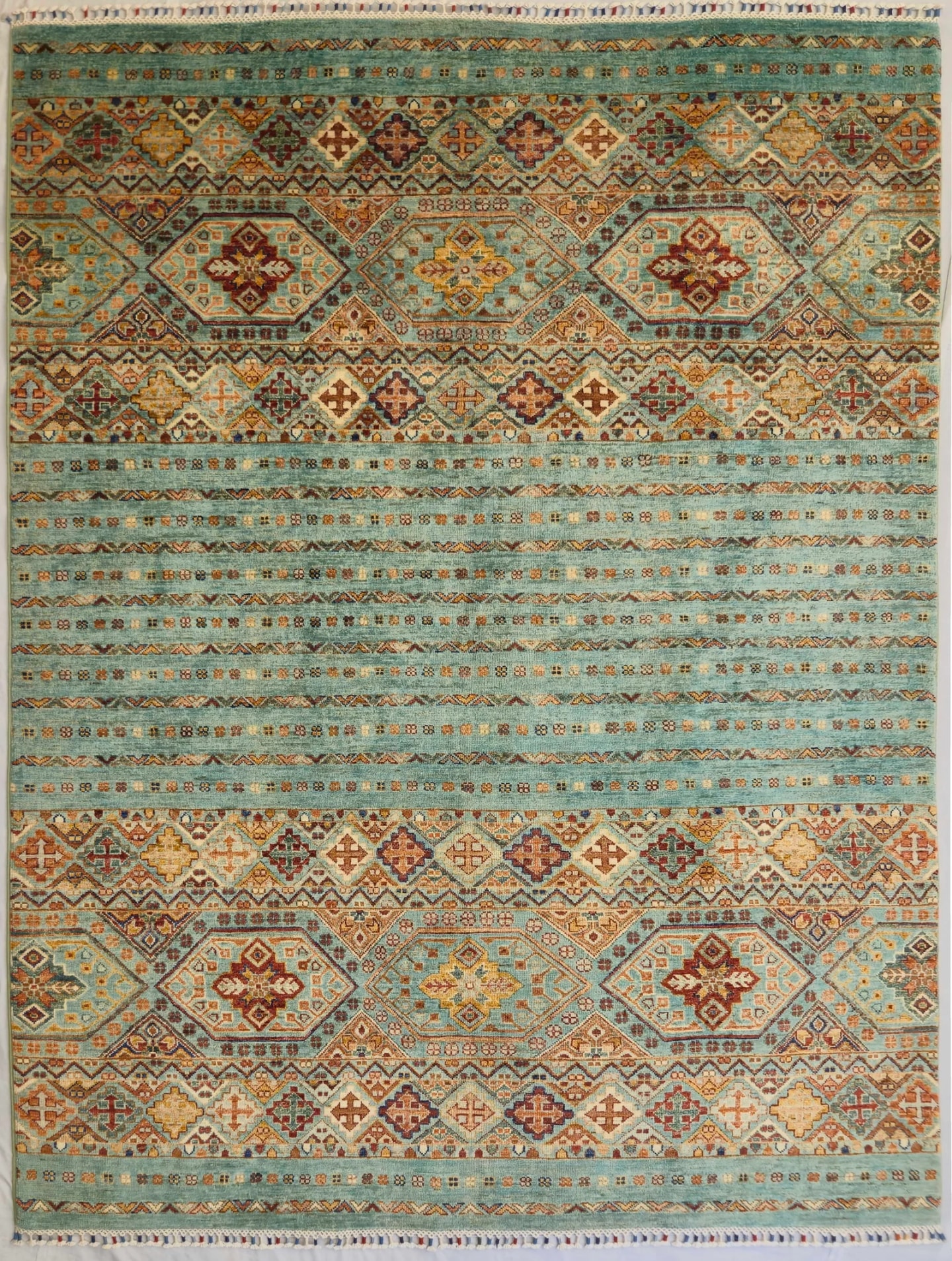 AFGHAN SHIRVAN SHAWL HANDMADE WOOL CARPET