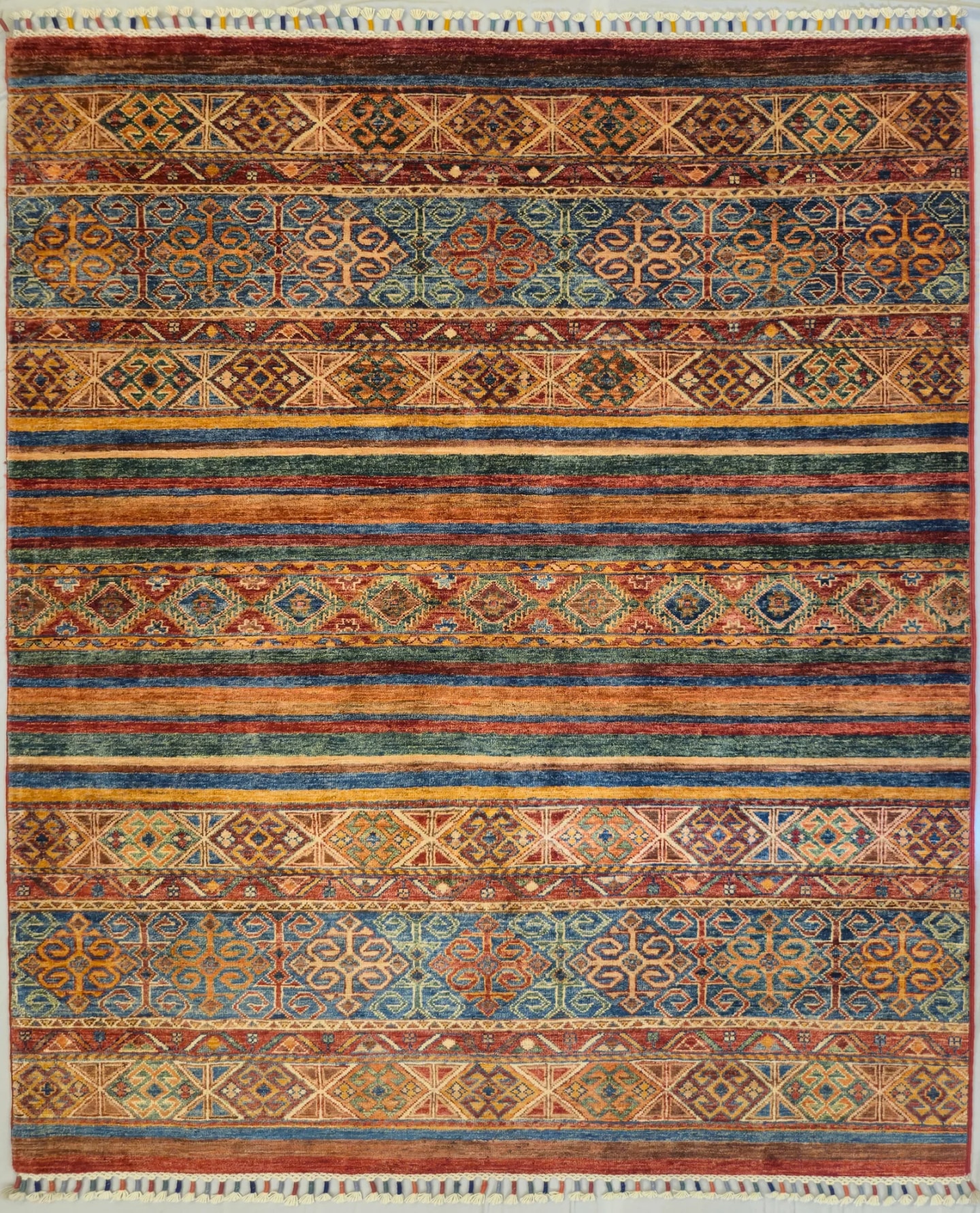 AFGÁN SHIRVAN SHAWL KÉZI CSOMÓZÁSÚ GYAPJÚ SZŐNYEG