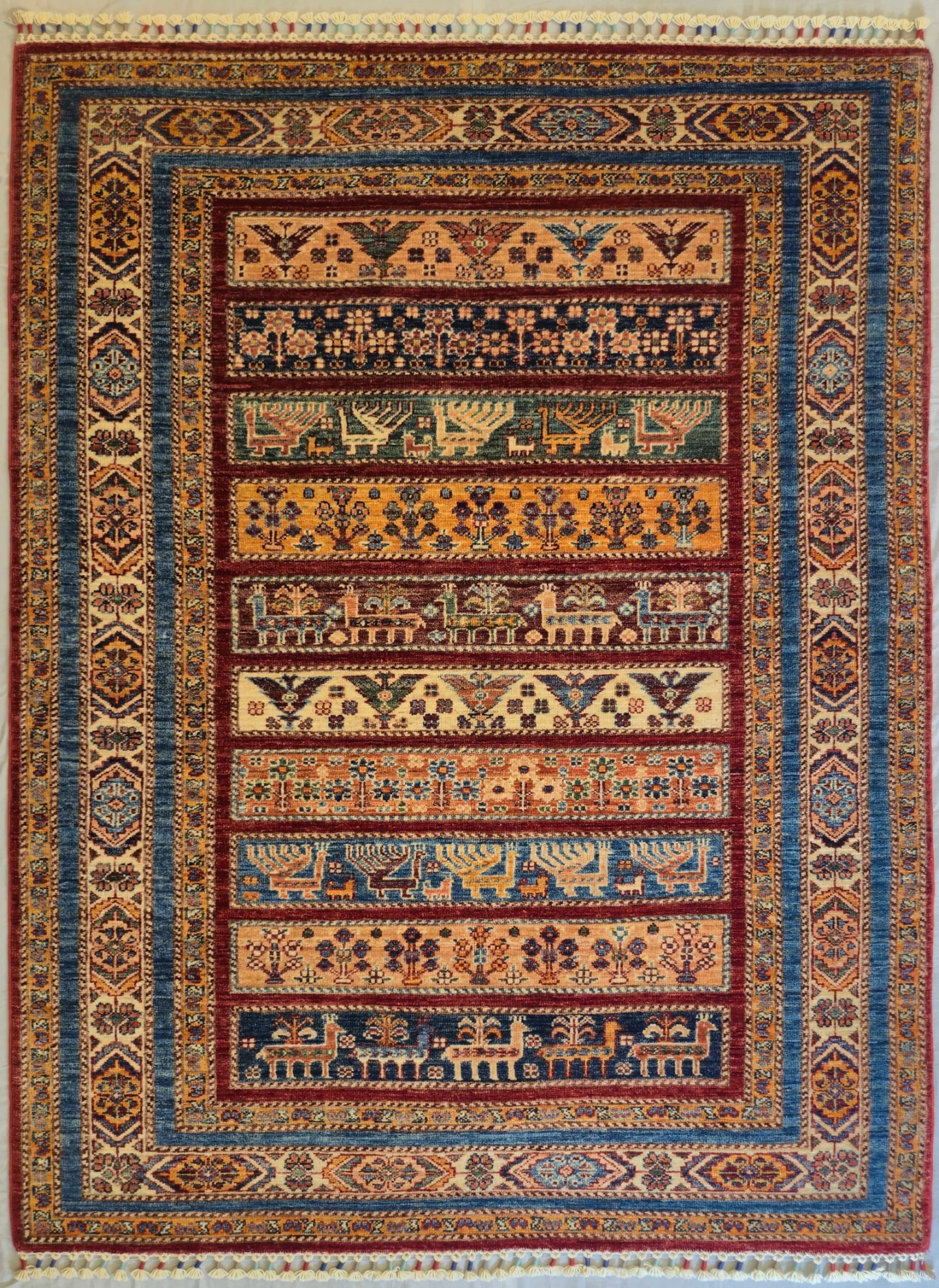 AFGHAN SHIRVAN HANDMADE WOOL CARPET