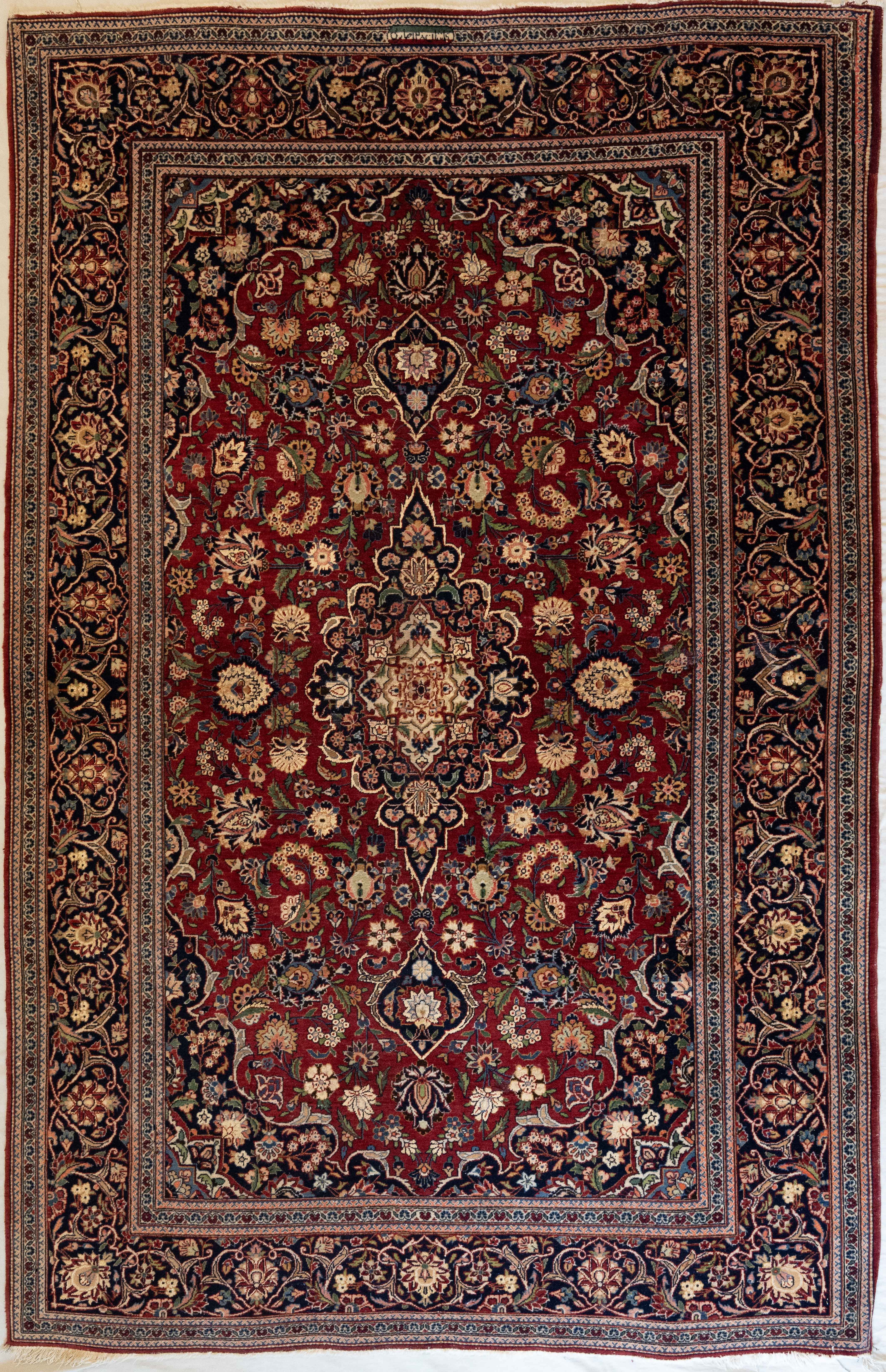 Antique Kashan Kork Wool Rugs: The Finest Expression of Persian Carpet Weaving