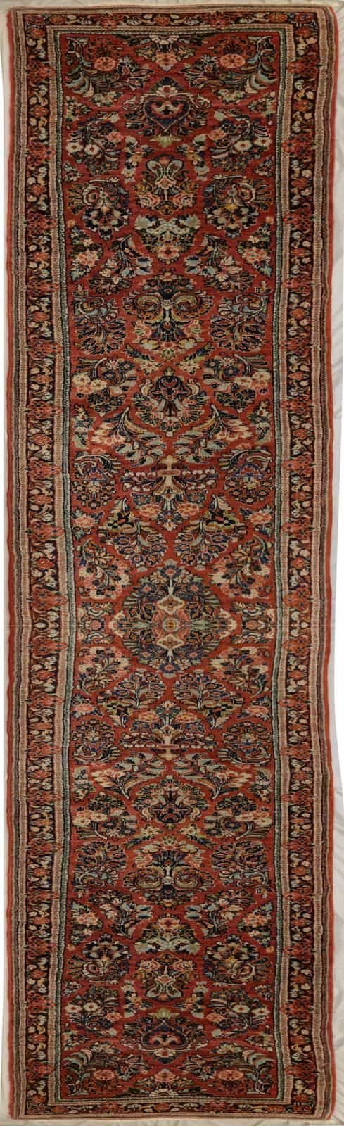 ANTIQUE IRANIAN SAROUGH HANDMADE WOOL CARPET