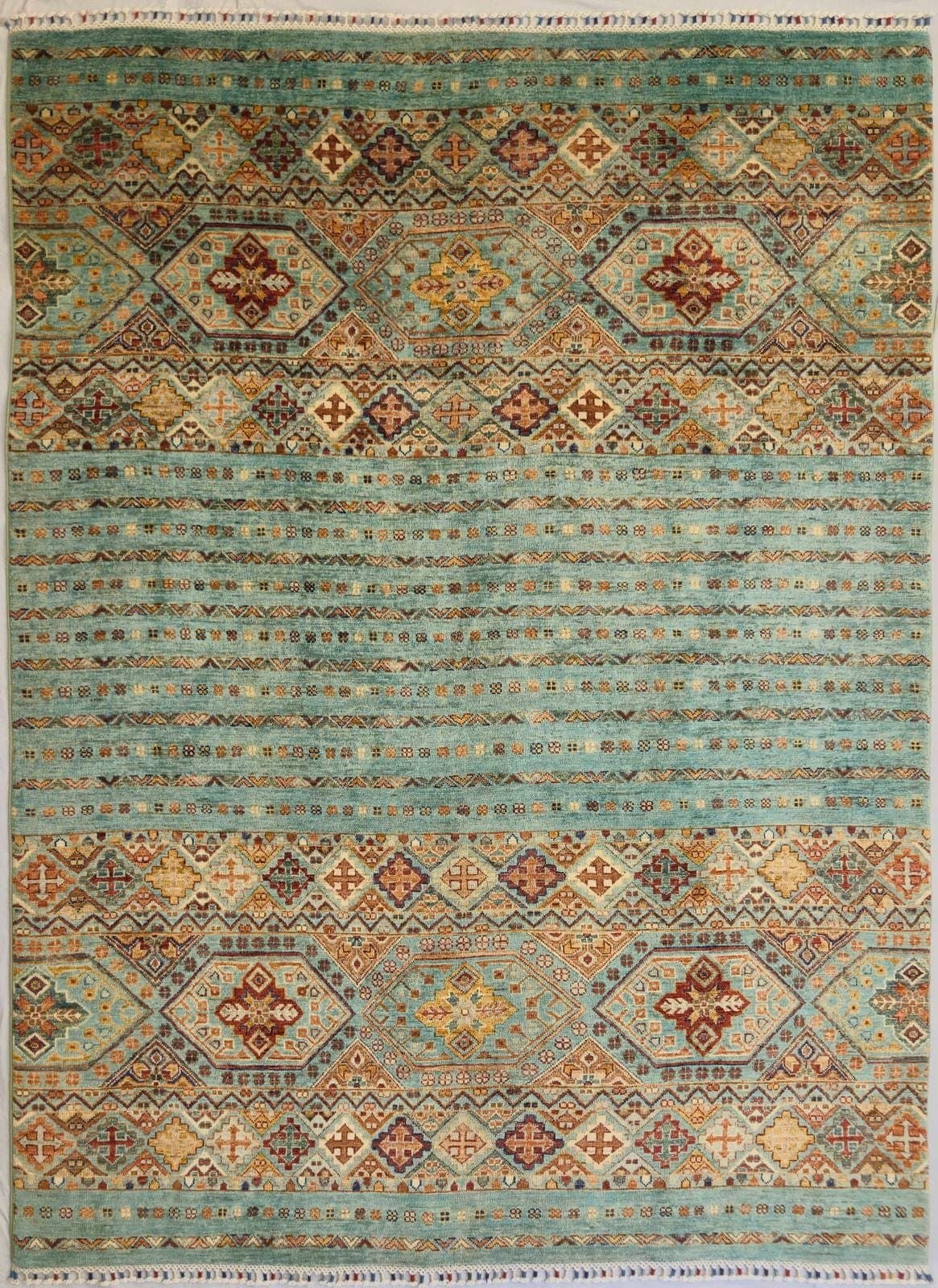 AFGHAN SHIRVAN SHAWL HANDMADE WOOL CARPET