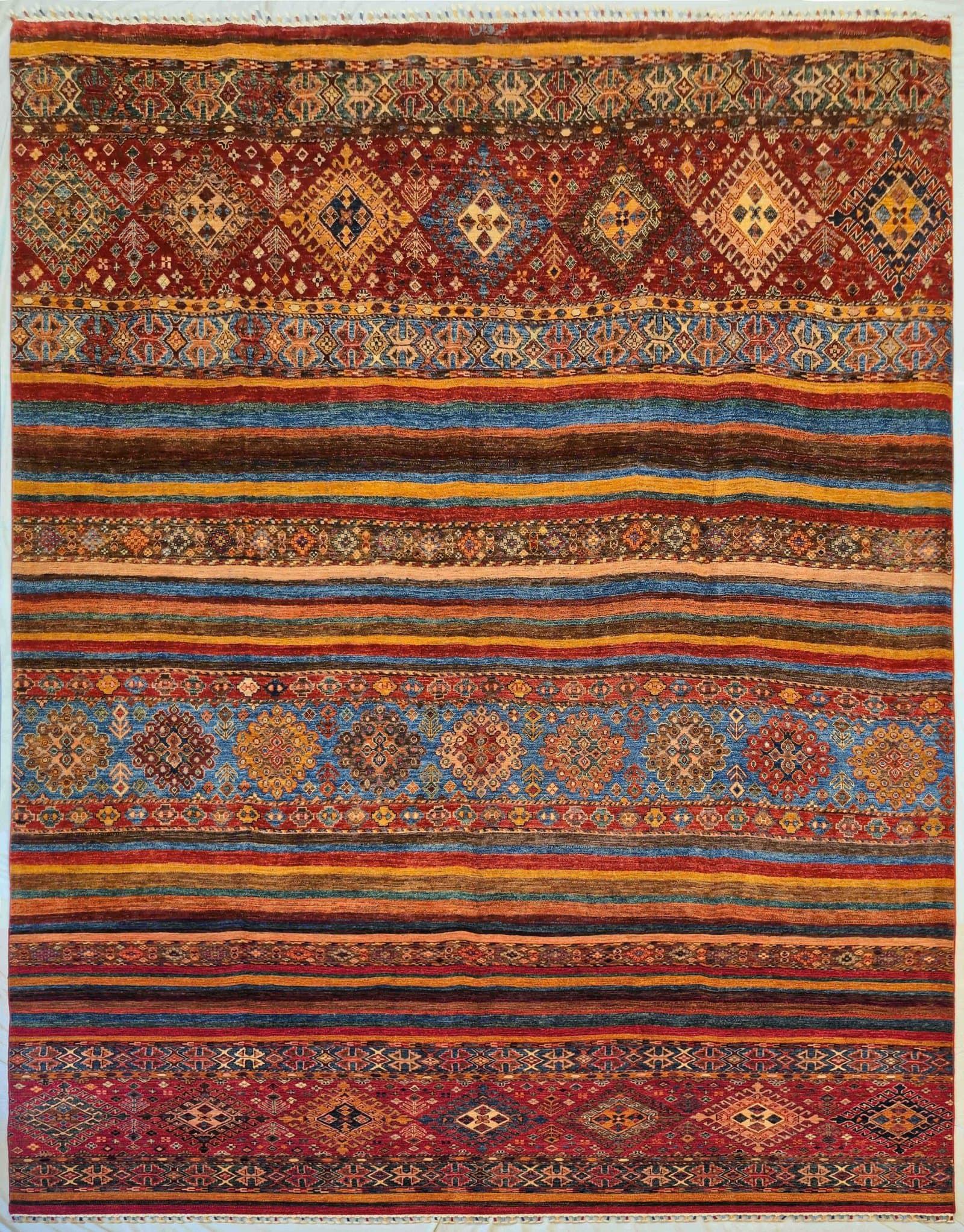 AFGHAN SHIRVAN SHAWL HANDMADE WOOL CARPET